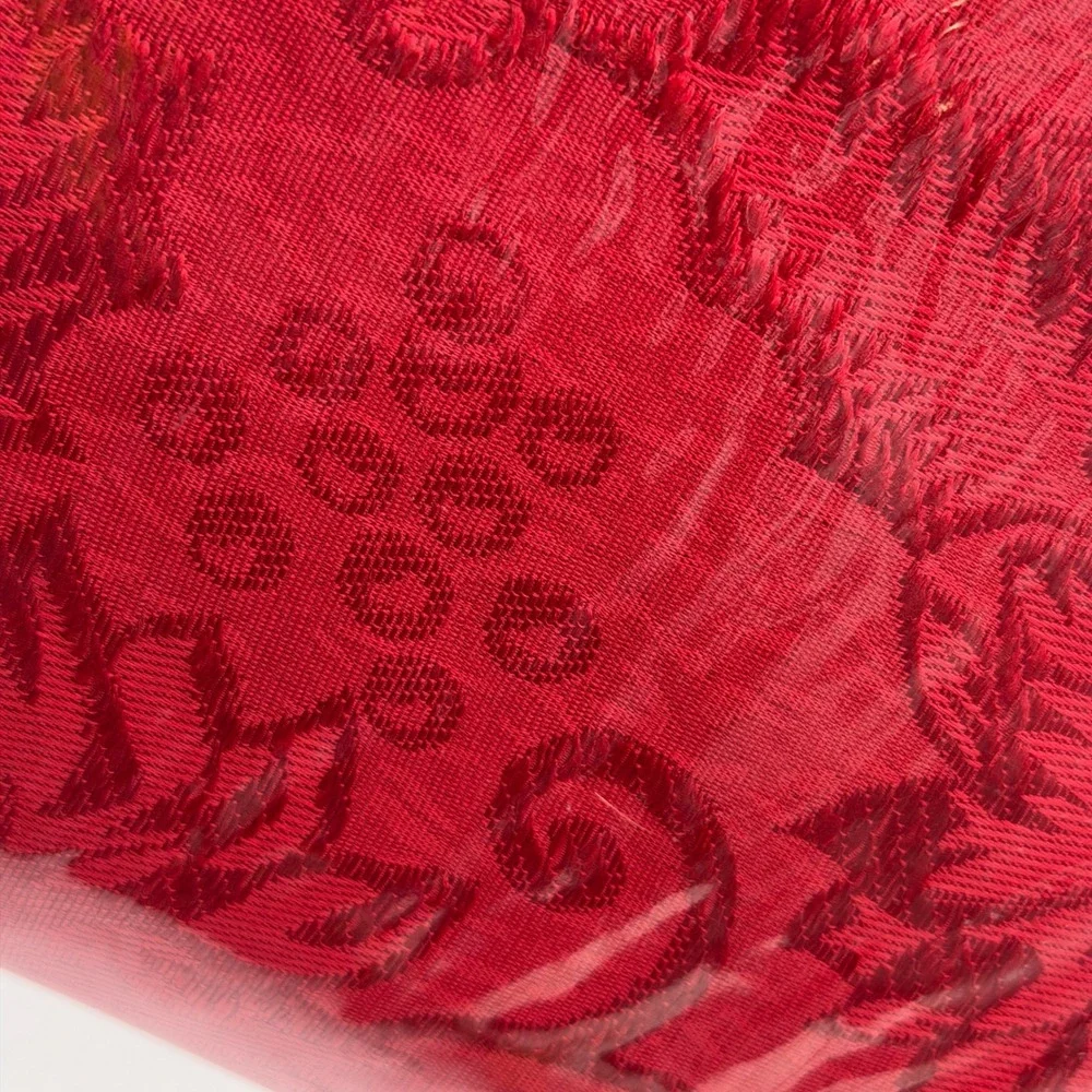 Colin Cowie JCPenney Home Red Crewel Damask Tablecloth 60x120 New Holiday Decor